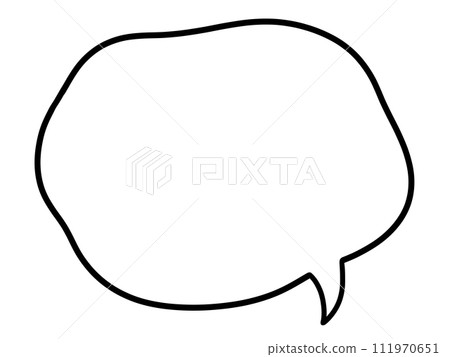 插畫素材/簡單模糊語音氣泡 111970651