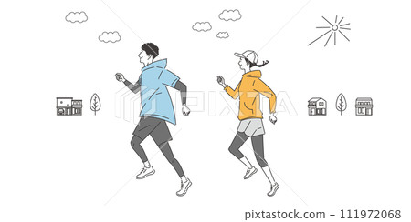 跑的女人和男人 111972068