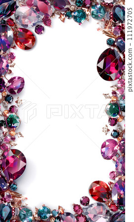 優雅的框架設計，飾有奢華的珠寶 111972705