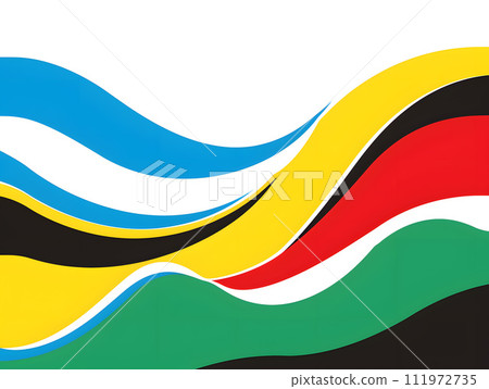 色彩繽紛的幾何設計表達奧林匹克精神 111972735