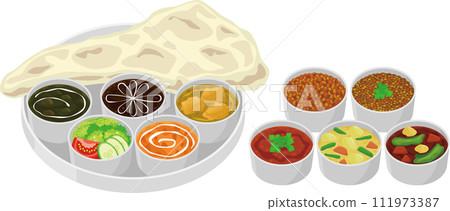 印度咖哩套餐 111973387