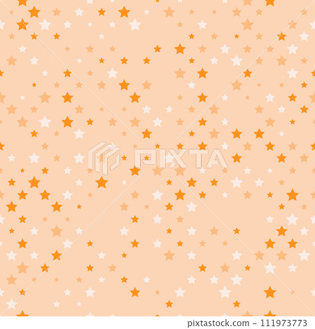 Seamless star pattern. Background with stars of different shades and sizes for textiles, packaging and creative design ideas 111973773