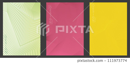 Colorful linear composition. A set of layouts for the design of banners, posters and posters. Template for book covers, brochures, booklets and catalogs. An idea for creative design Colorful linear composition. A set of layouts for the design of banners, posters and posters. Template for book covers, brochures, booklets and catalogs. An idea for creative design 111973774