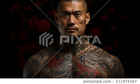 Young man with tattoos 111974167