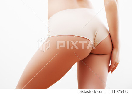 Anti-cellulite treatment. Lifting up lines drawn Anti-cellulite treatment. Lifting up lines drawn 111975482