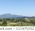 Mt. Haruna and the golf course spread out on the Tonegawa Riverbed seen from the Arasaka Higashi Bridge, which connects Maebashi City and Yoshioka Town, Gunma Prefecture. 111975552