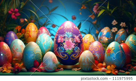 A mesmerizing display of Easter eggs A mesmerizing display of Easter eggs 111975995