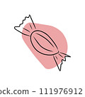 Candy, hand drawn sketch, vector. 111976912