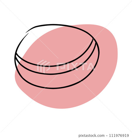 Macaron, hand drawn sketch, vector. 111976919