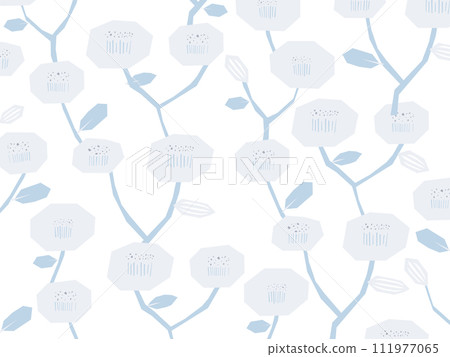 Scandinavian style camellia background illustration Scandinavian style camellia background illustration 111977065