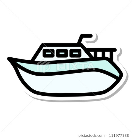 貼紙車輛圖示圖遊船 111977588