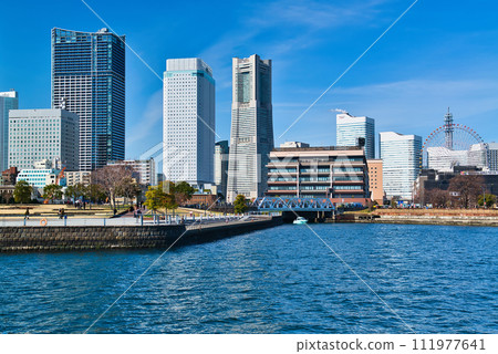 從橫濱象之花防波堤看到的港未來風景 111977641