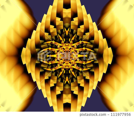 Computer generated abstract colorful fractal artwork 111977956