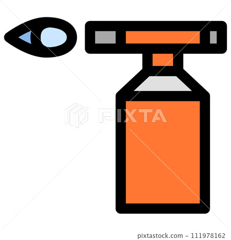 Color work tool single item icon gas burner Color work tool single item icon gas burner 111978162