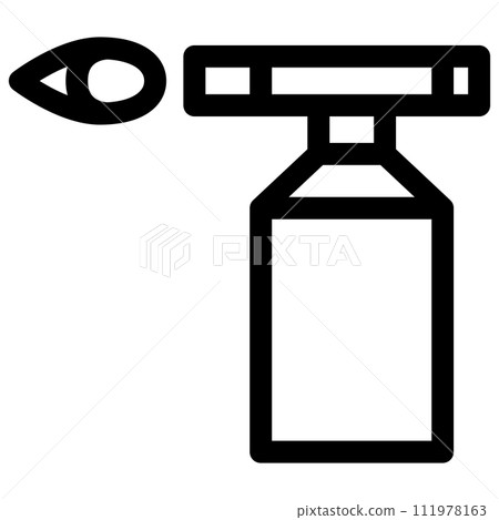Line drawing work tool single item icon gas burner Line drawing work tool single item icon gas burner 111978163
