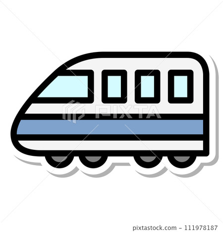 貼紙車輛圖示圖高速列車 貼紙車輛圖示圖高速列車 111978187