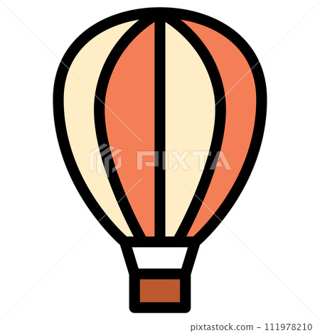 Color vehicle icon illustration balloon 111978210