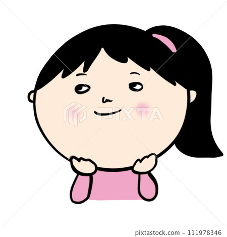 imaginary smiling girl imaginary smiling girl 111978346