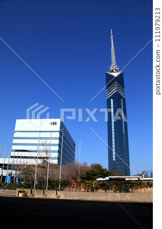 福岡市通往海濱百道海濱公園的步行路線「海螺山街」的風景 福岡市通往海濱百道海濱公園的步行路線「海螺山街」的風景 111979213