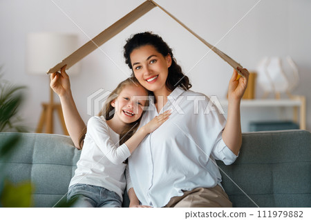 Concept of housing for young family. Concept of housing for young family. 111979882