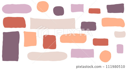 Hand drawn doodle speech bubbles Hand drawn doodle speech bubbles 111980510