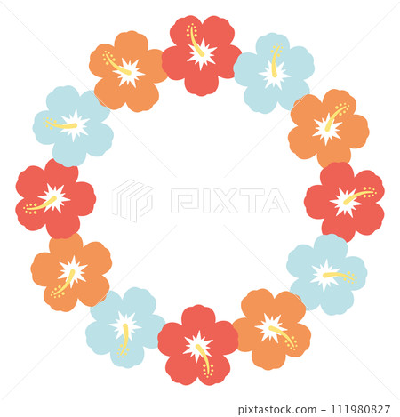 芙蓉淡色調圓框 111980827