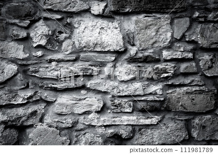 wall of stones as a texture 111981789