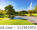 Luxury resort hotel garden 111983956