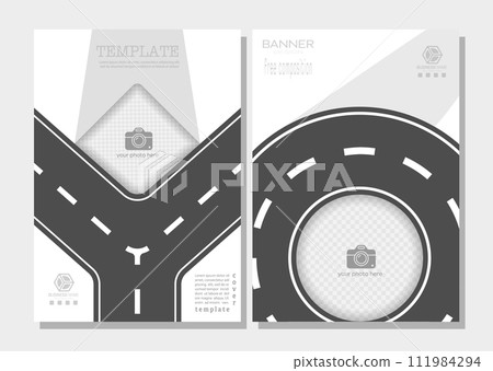 A conceptual idea for a cover, brochure, catalog and creative design idea 111984294