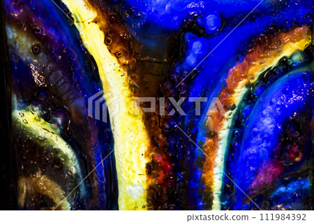 macro close up of different color oil paint. colorful acrylic. modern art concept macro close up of different color oil paint. colorful acrylic. modern art concept 111984392