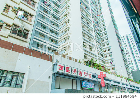 View of Hong Kong from the Hong Kong Tram 111984584