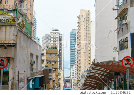 The streets of Hong Kong 111984621