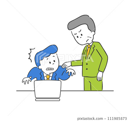 Angry boss, angry subordinate Angry boss, angry subordinate 111985873