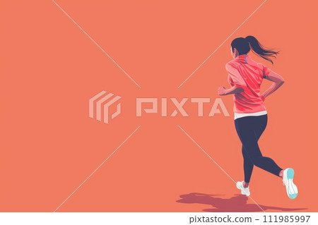 Colorful Running marathon poster, sport and activity background, colorful banner design illustration Colorful Running marathon poster, sport and activity background, colorful banner design illustration 111985997