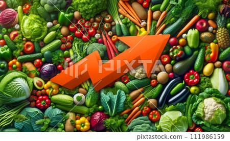 Image of rising food prices 111986159