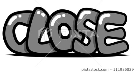 CLOSE英文字母塗鴉塗料 CLOSE英文字母塗鴉塗料 111986829