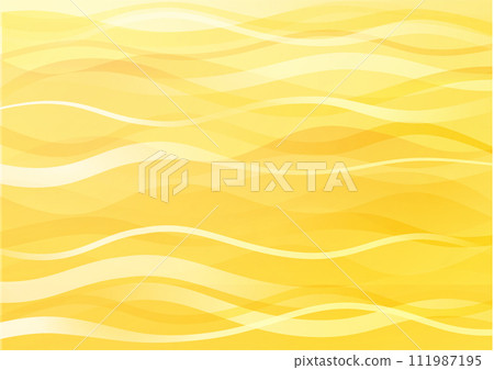 帶有柔和流線和曲線圖像的背景 — 黃色，黃色 111987195