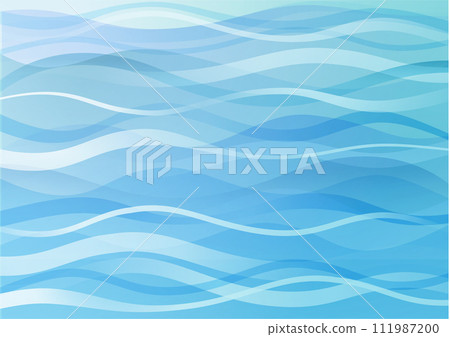 柔和的流線，彎曲的圖像背景藍色，藍色 111987200