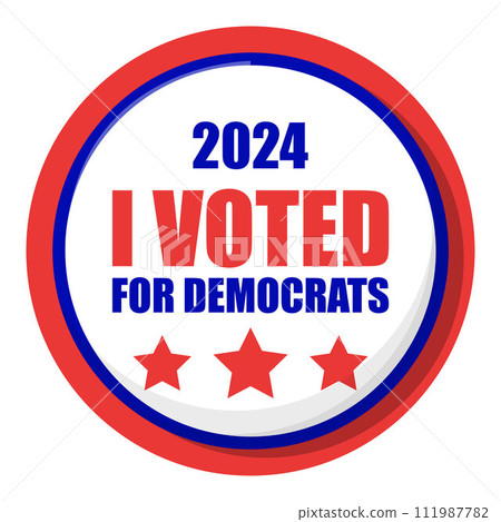 Election pin, national campaign vector isolated Election pin, national campaign vector isolated 111987782