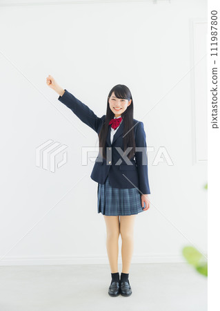 High school girl in uniform High school girl in uniform 111987800