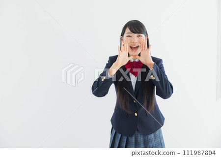 High school girl in uniform High school girl in uniform 111987804