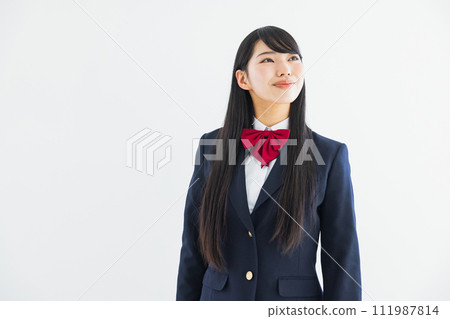 High school girl in uniform High school girl in uniform 111987814