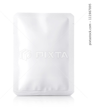 blank packaging white paper bag for instant tea product mock-up blank packaging white paper bag for instant tea product mock-up 111987895