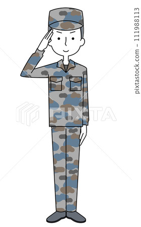 禮砲航空自衛隊迷彩服（男） 111988113