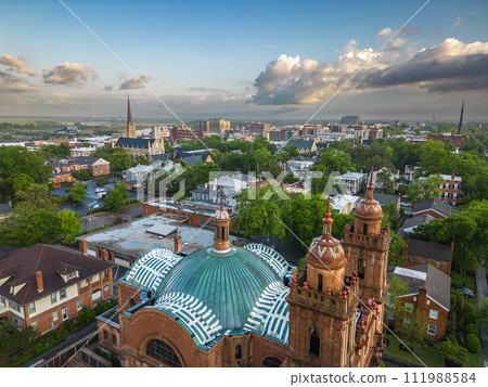 Wilmington, North Carolina, USA historic Churches and Downtown Cityscape Wilmington, North Carolina, USA historic Churches and Downtown Cityscape 111988584