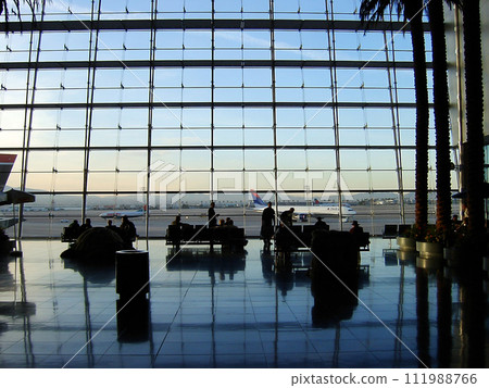 Airport lobby early in the morning Airport lobby early in the morning 111988766