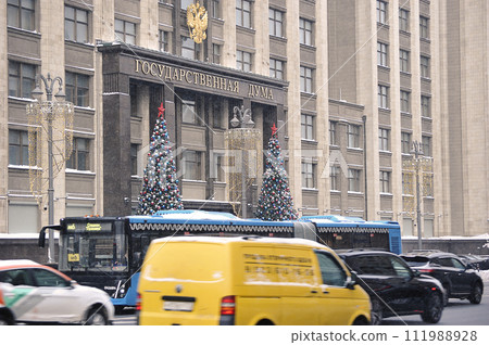 New Year's decoration of the State Duma in Moscow New Year's decoration of the State Duma in Moscow 111988928