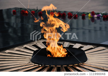 flame of the eternal flame in Nizhny Novgorod in Russia flame of the eternal flame in Nizhny Novgorod in Russia 111990048