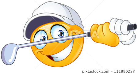 Golf Player Emoticon Golf Player Emoticon 111990257
