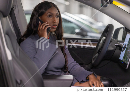 On-the-Go Business Professional Woman 111990857